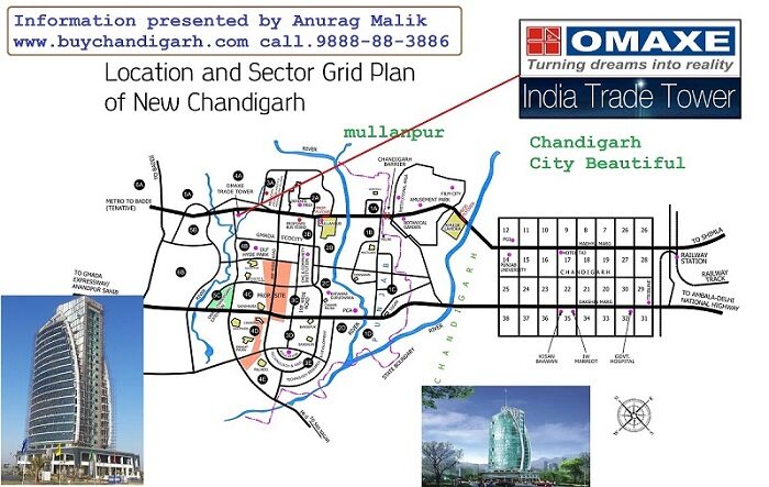 omaxe india trade tower new chandigarh mullanpur location map