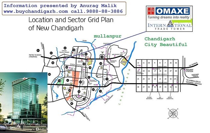 omaxe international trade tower new chandigarh mullanpur location map