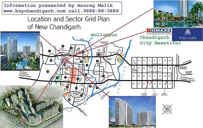 omaxe the lake high rise apartments flats luxury new chandigarh mullanpur location map